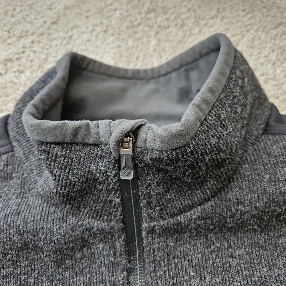 Mens Columbia Titanium Omni Heat Wool Full Zip Up Jacket sz XL - Picture 12 of 16
